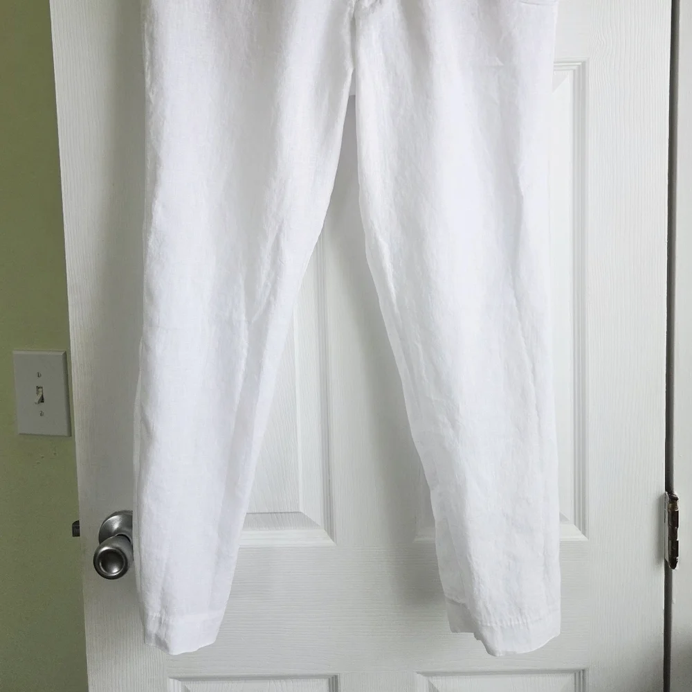 ZARA Man White Linen Pants Size XL
